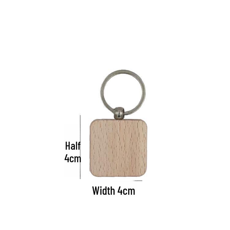 

Брелок из бука с лазерной гравировкой: Подарок на выпускной и бирка для питомца Without Packaging
