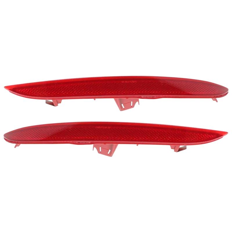 Lasting 1Pair Rear Bumper Reflector Light Left & Right Reflective Sheet For BMW X4 F26 Series 2013-2016 63147338807 63147338808