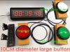 1.5-inch 29cm Button Stopwatch Sports Timer, With Buzzer Led Countdown Clock Button Game School Intelligence Sompetition Timer