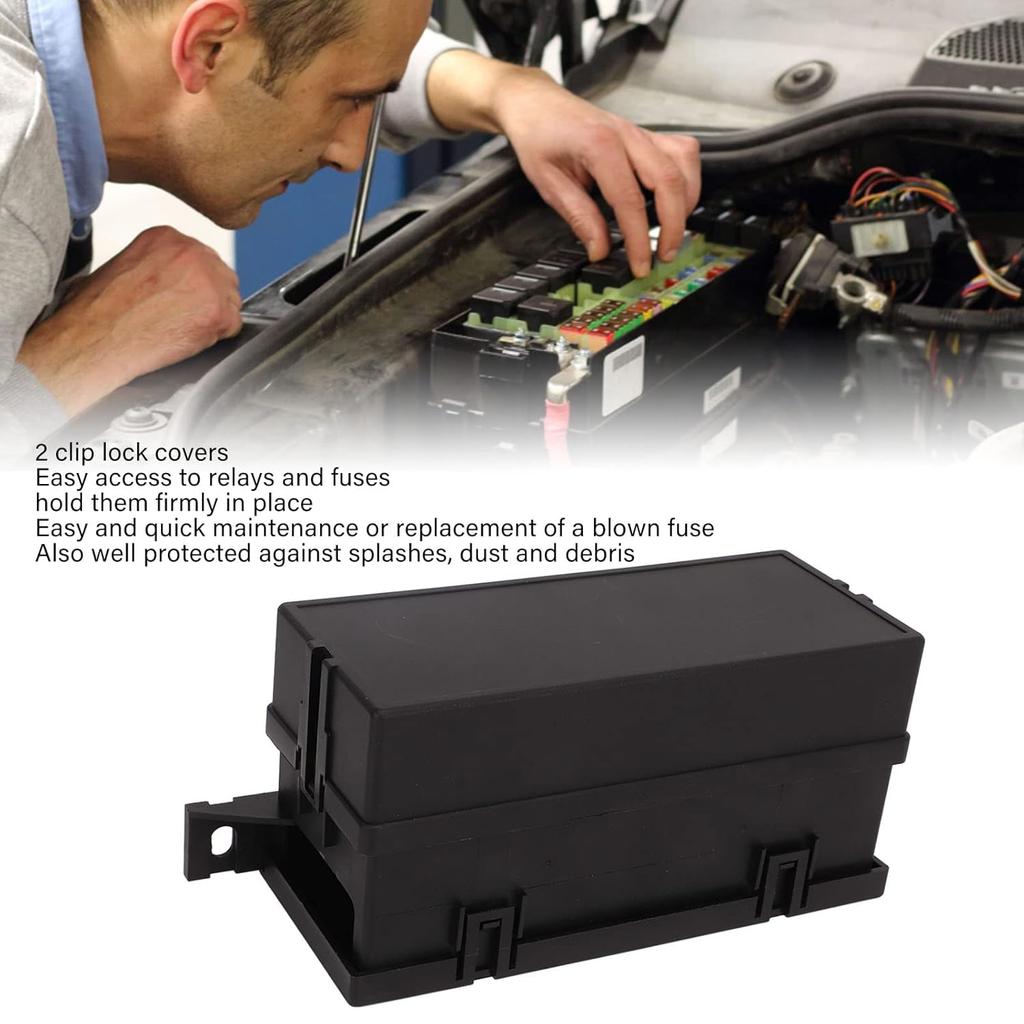 12V Auto Waterproof Relay Box Block Kit 6 Relay Holder Includes 6 relays and 11 blade 11 ATC/ATO holders For Car Yacht Boat