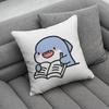 Cute Small Shark Animal Pillow Case For Home Bedroom Car Office Decoration Living Room Sofa Cushion Cover Suitable
