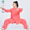 Unisex Cotton Linen Tai Chi Performance Suit - New Chinese Style Long Sleeve Wushu Practice Outfit