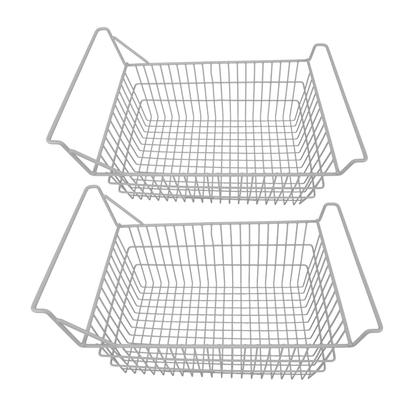 2 stücke Gefrierschrank Körbe für Brust Gefrierschrank Haushalt Draht Lagerung Korb Bins Organizer mit High