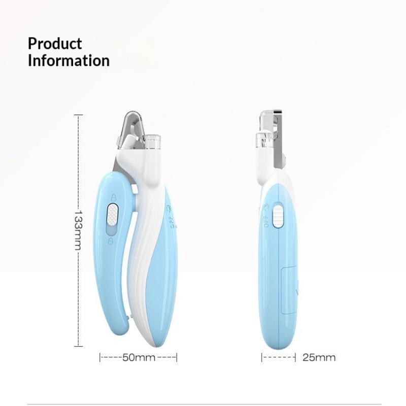 Professional Pet Nail Clippers With Led Light For Cats And Dogs Labor-Saving Nail Trimmer And Paw Grooming Scissors
