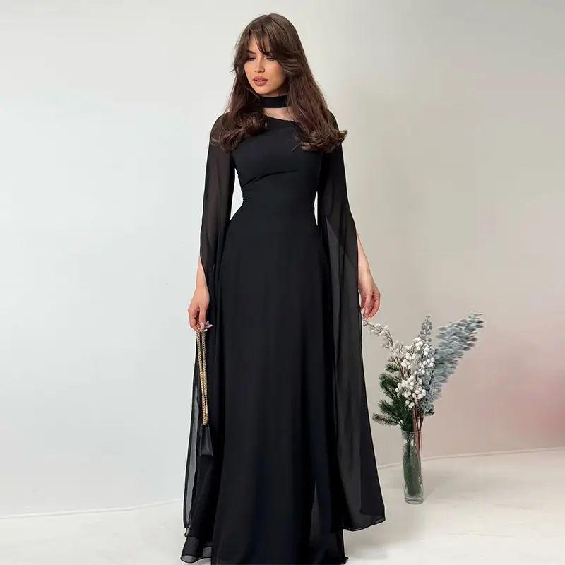 European and American Women Clothes Sexy Temperament Long Sleeve Dress Birthday Party Dress Birthday Party Dress