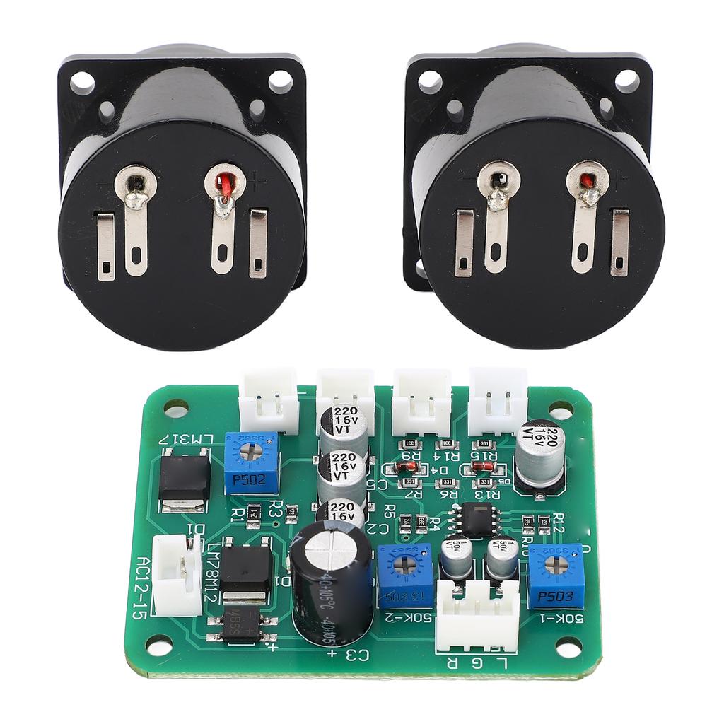 VU Meter Panel Kit 2PCS Warm Color Backlight Power Amplifier VU Meter with Driver Board