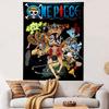 One Piece All Crew Poster Tapestry Wall Hanging, Straw Hat Pirates Group Art, Anime Wall Decor for Bedroom Living Room Dorm