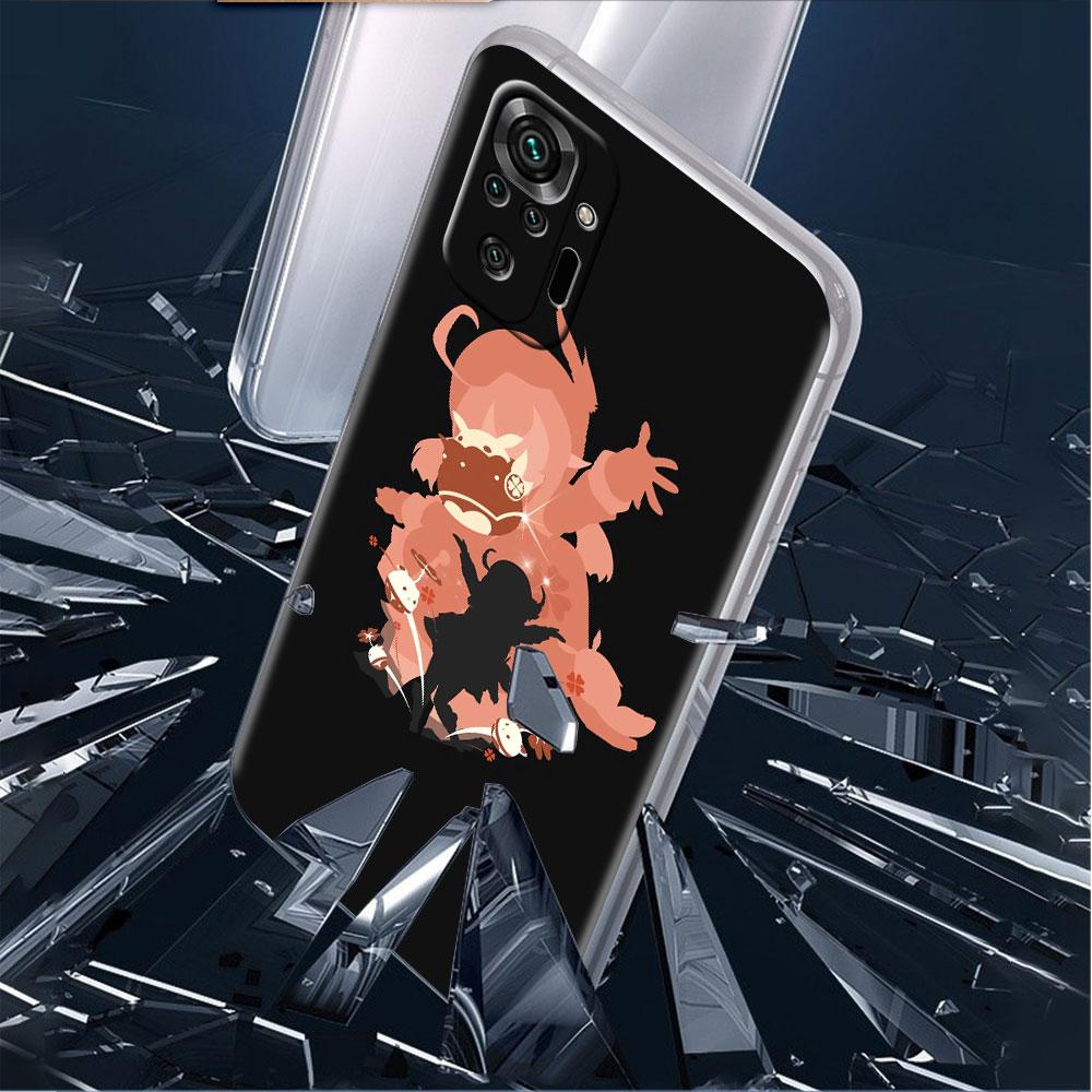 Stoßfeste Handyhülle für Redmi Note 11 11E 10 9 8 Pro 11S 9S 10S K40 9A 9C 8T 7 10C 9t 9s Soft Cover Genshin Impact Xiao Mona