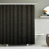 Black Shower Curtain Waterproof with 3D Effect Texture Bathroom Decorative Shower Panels for Home Use