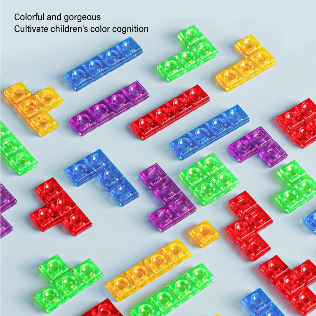 Russian Blocks Toy Jigsaw Puzzle Intelligence Colorful Russian Blocks Game Parent Children Interaction Toys