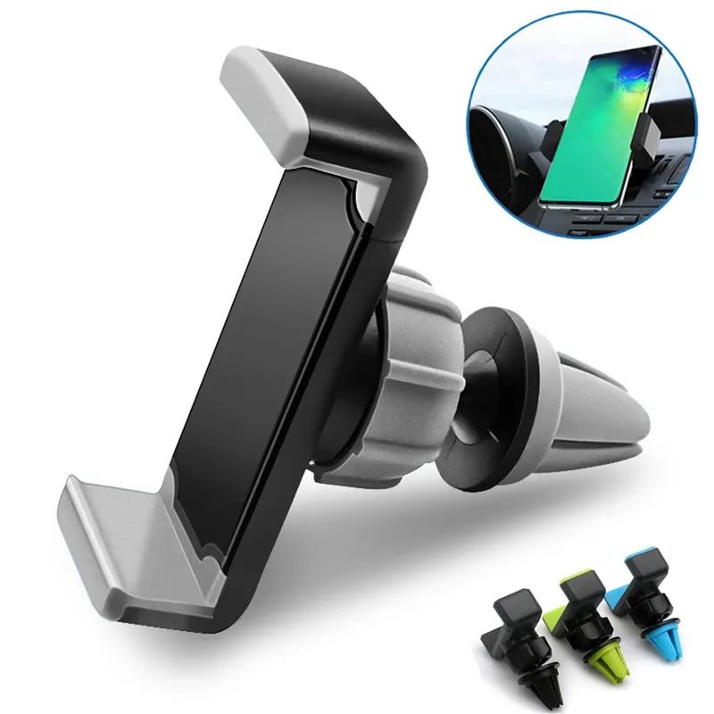 Car Air Vent Clip Mount Stand 360° Rotation Car Phone Holder For iPhone Samsung Xiaomi Universal GPS Navigation Smartphone Stand