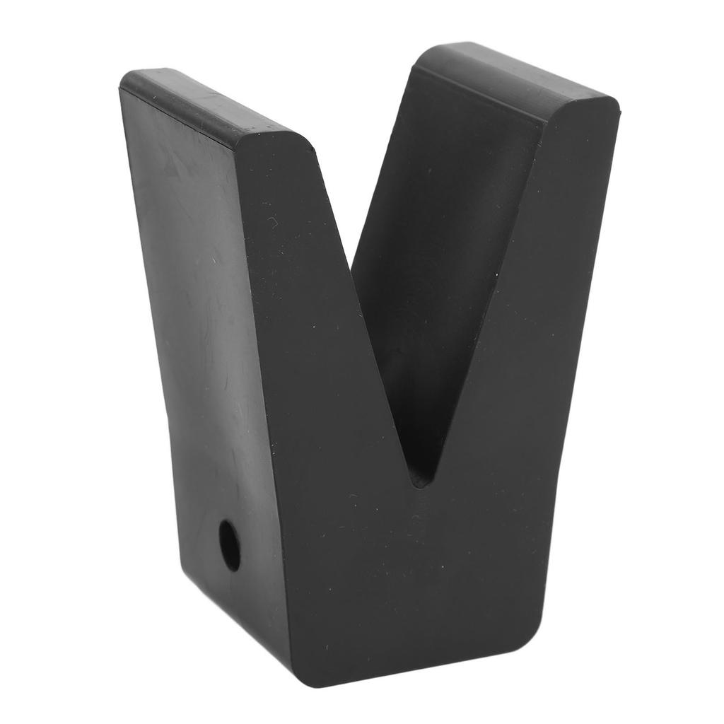 2 Inch Rubber V Block Black Boat Trailer Bow Stop Block V Style Trailer Rubber Stoppers for Yachts Caravans