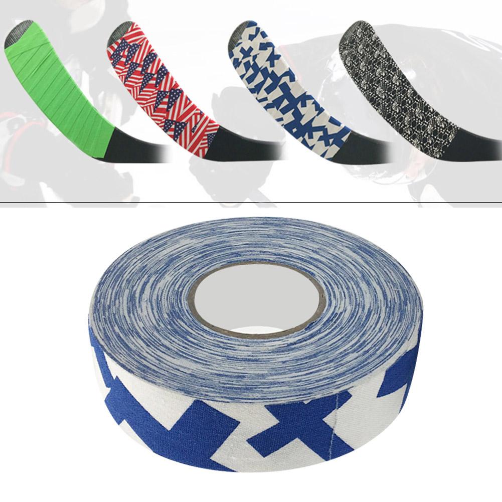 2.5cmx25m Hockey Protective Tape Sport Badminton Pole Pads Hockey Stick Tapes Blue Plus Sign