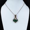 Malachite Pendant Copper Wire Wrapped Pendant Rainbow Moonstone Pendant Handmade Jewelry Gemstone Pendant Unique Copper Jewelry Gift For Her