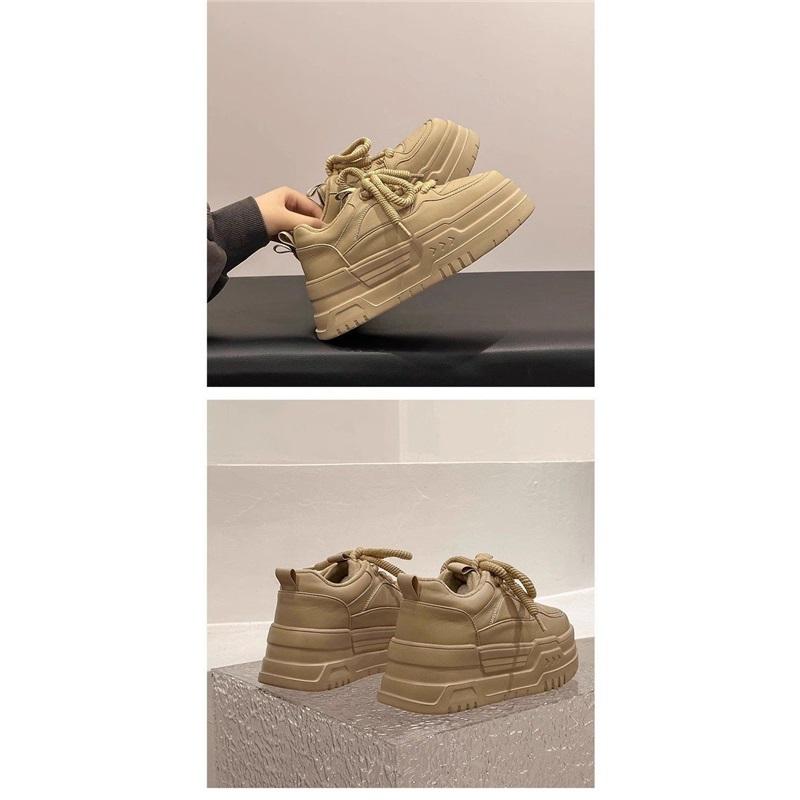 Women's Chunky Sole Forrest Gump Shoes Platform Casual Lace Up Sneakers
