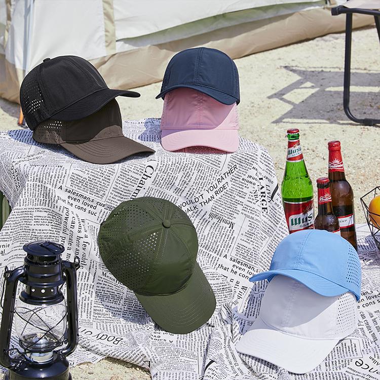 Women's & Men's Spring Summer UV Protection Baseball Cap Quick Drying Waterproof Duck Tongue Net Hat Breathable Nylon Material