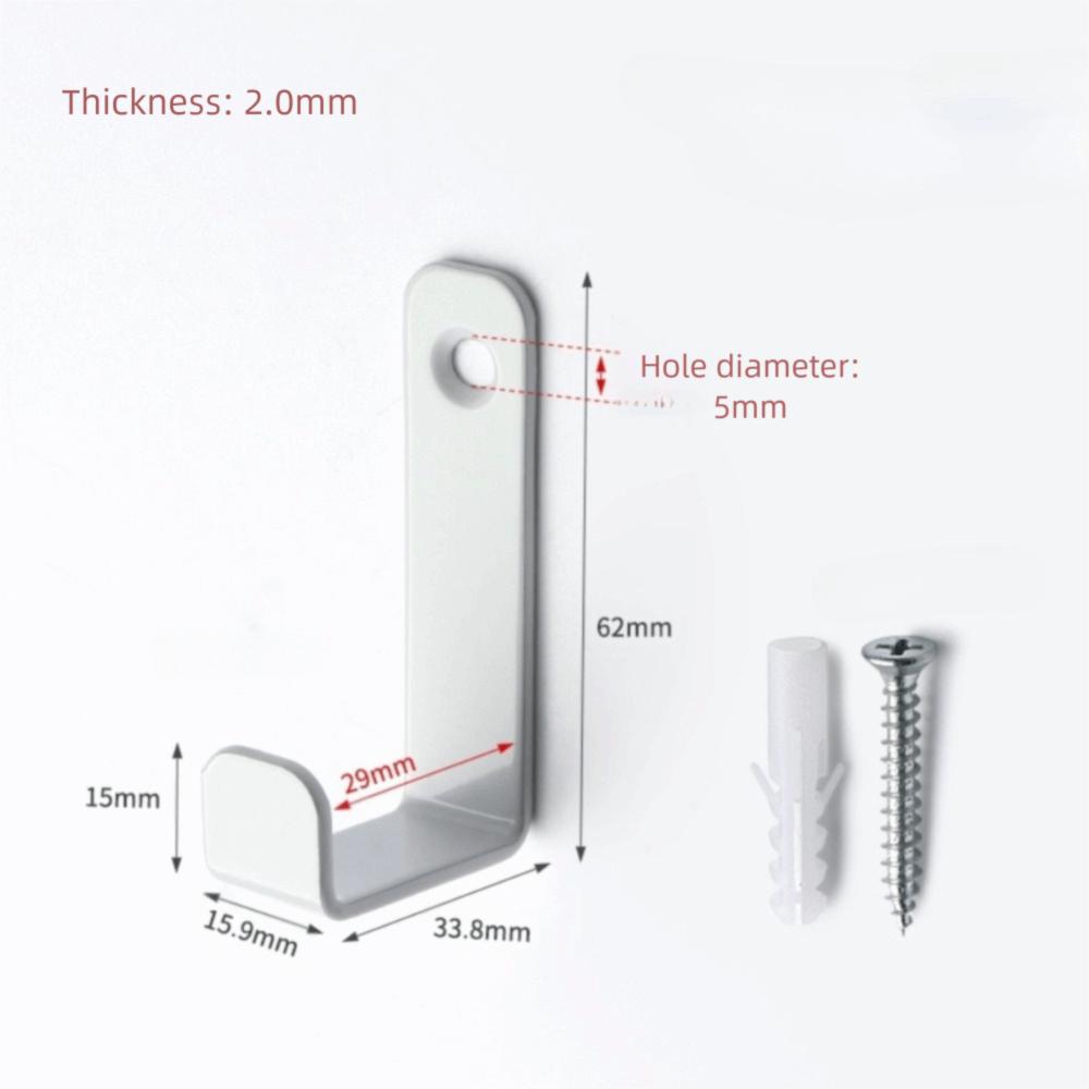 5pcs/set Metal Coat Rack Hooks with Screws Single Claw Hooks Wall Hooks Multi-Purpose Space Saving Clothes Hanger