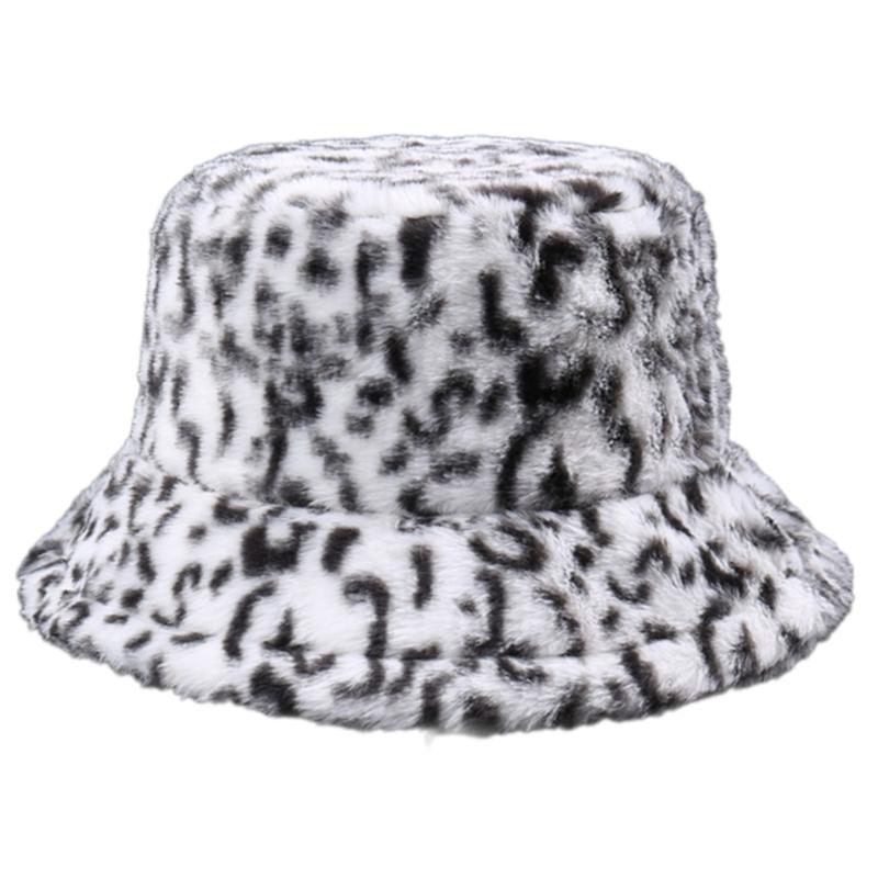 Winter Plush Bucket Hat Warm Fisherman Hat Outdoor Activity Fashionable Hat for Outdoor Activities and Daily Wear