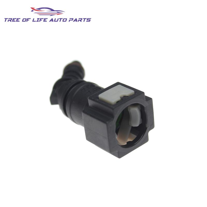 2/5/10x 7.89 ID6 45° Car Fuel Line Hose Coupler Quick Release Connect Connector Fuel Line Nylon Hose Coupler Carburetor Part