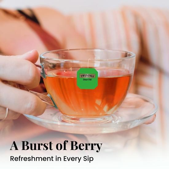 Twinings Green Tea & Strawberry, 25 Tea Bags| Pack of 1| Perfectly Balanced & Refreshing Taste| Light, Fruity Flavour|  Enjoy As Hot or Iced Tea