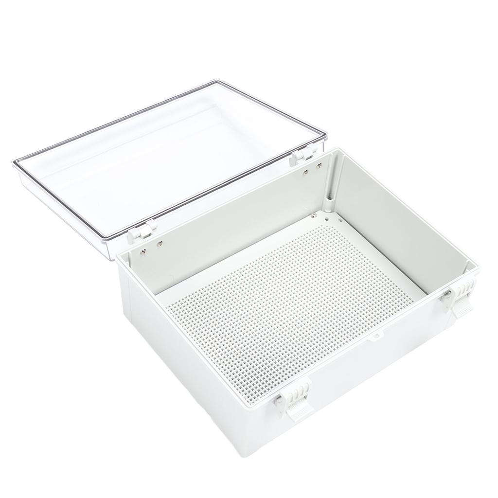 Elektrischer Anschlusskasten, 400 x 300 x 170 mm, IP66, wasserdicht, transparente Abdeckung, elektrisches Gehäuse