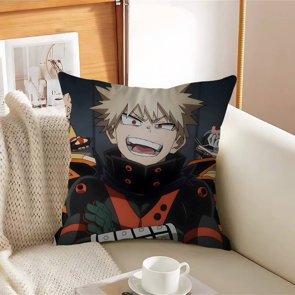 Katsuki Anime Bakugou Pillowcase Toon Gift Cushion Cover Bedroom Home Sofa Chair Seat Decor Pillow Case