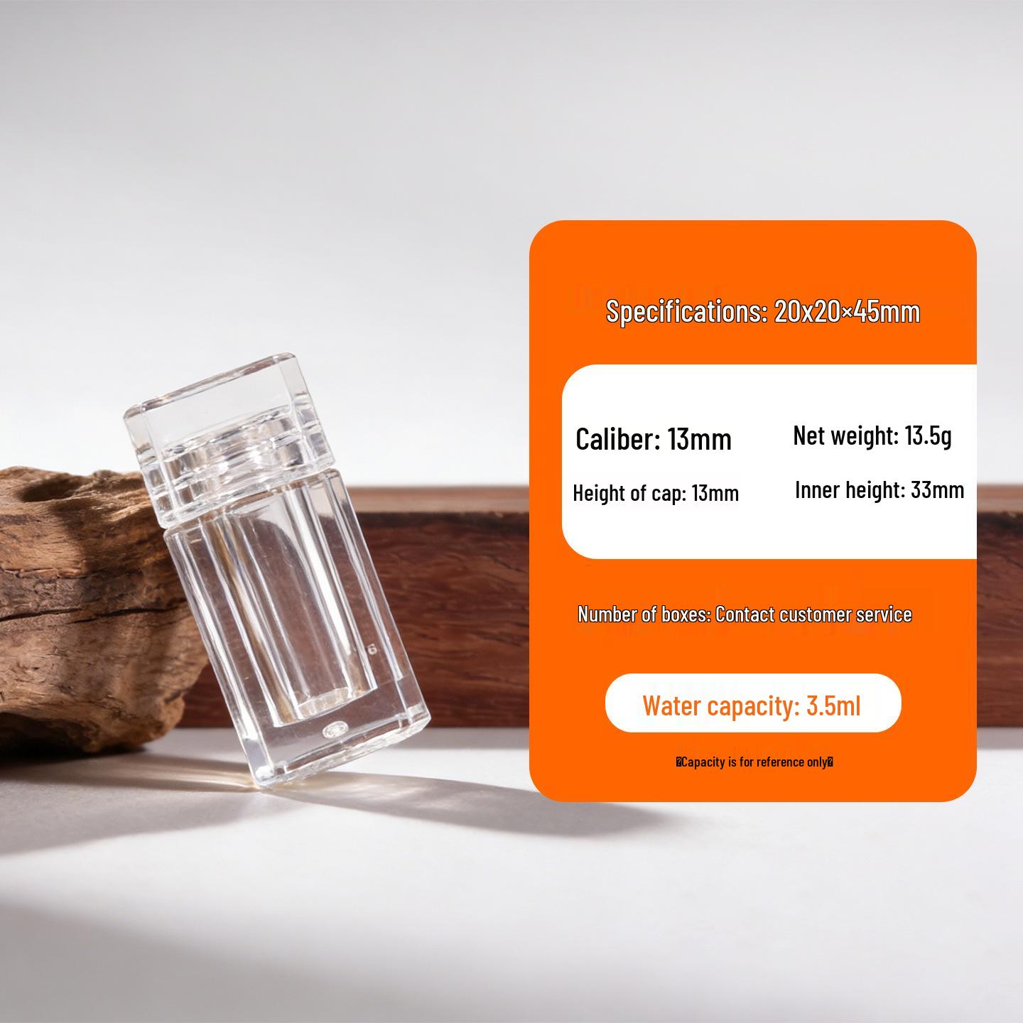 

Acrylic Mini Bottle: 1g Powder, 2 Pills, 10ml for Health Supplements