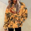 Women's Casual Fashion Print Long Sleeve Pullover Hoodies Sweatshirts