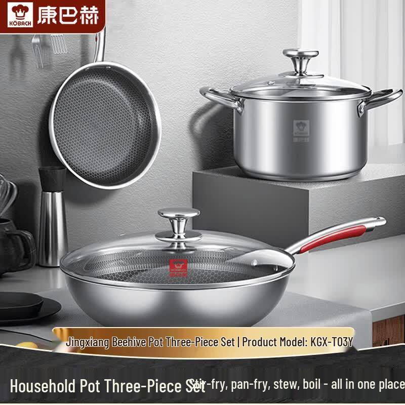 Kangbach Non-Stick Cookware Set (3-Piece)