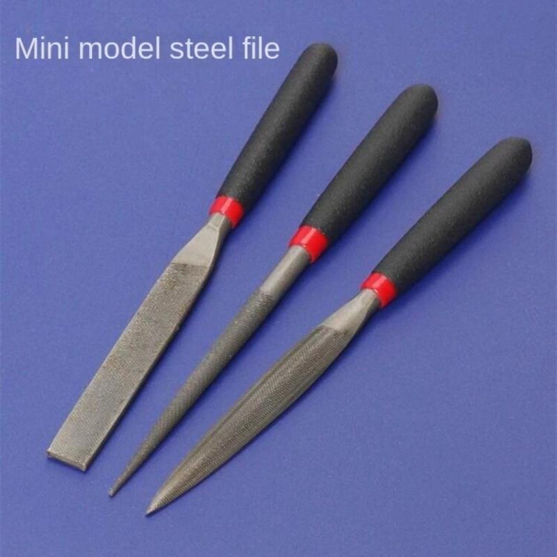 118mm Small Steel Files Needle Flat File for Stone Glass Metal Carving Craft Needle Filing Woodworking Hand Tool Set