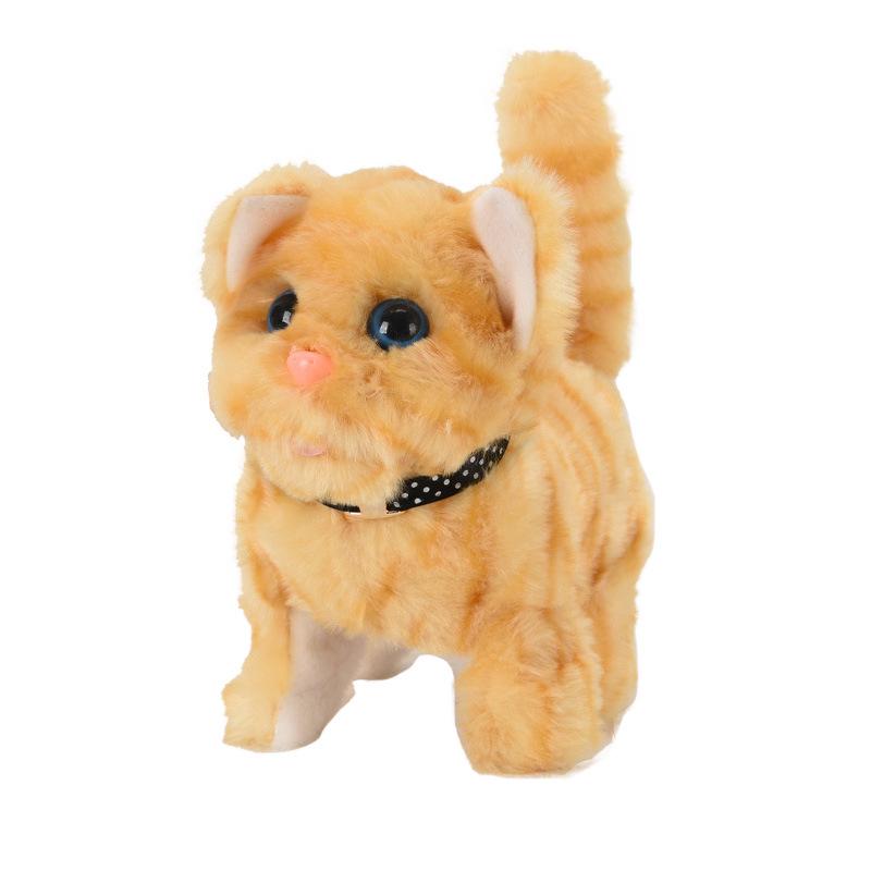 Interaktives laufendes und miauendes Plüschkätzchen-Spielzeug - Perfektes Kindergeschenk