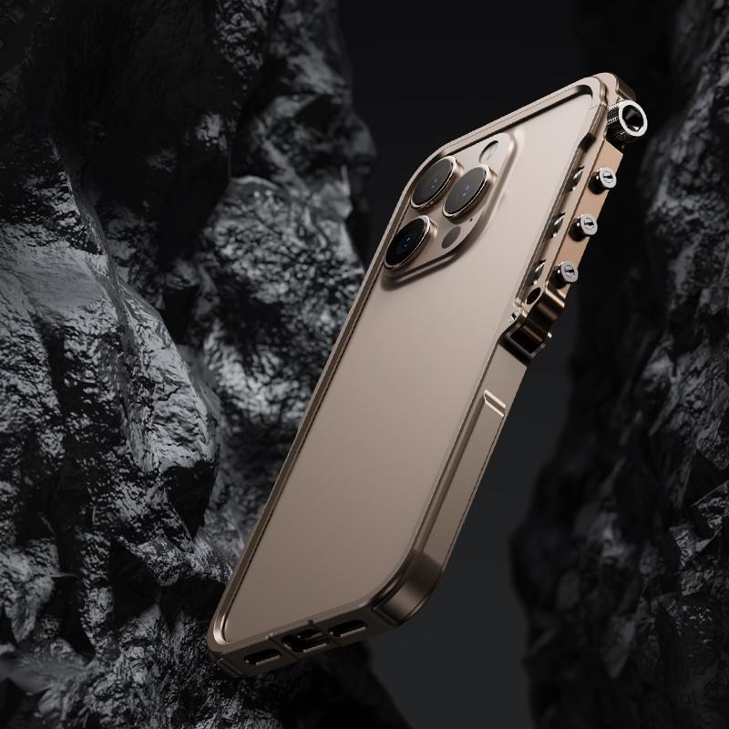 Luksus metallramme i aluminium for iPhone 15 16 Pro Max 16p støtfangerveske Legeringstilbehør Enkel demontering av mobiltelefonstøtfanger