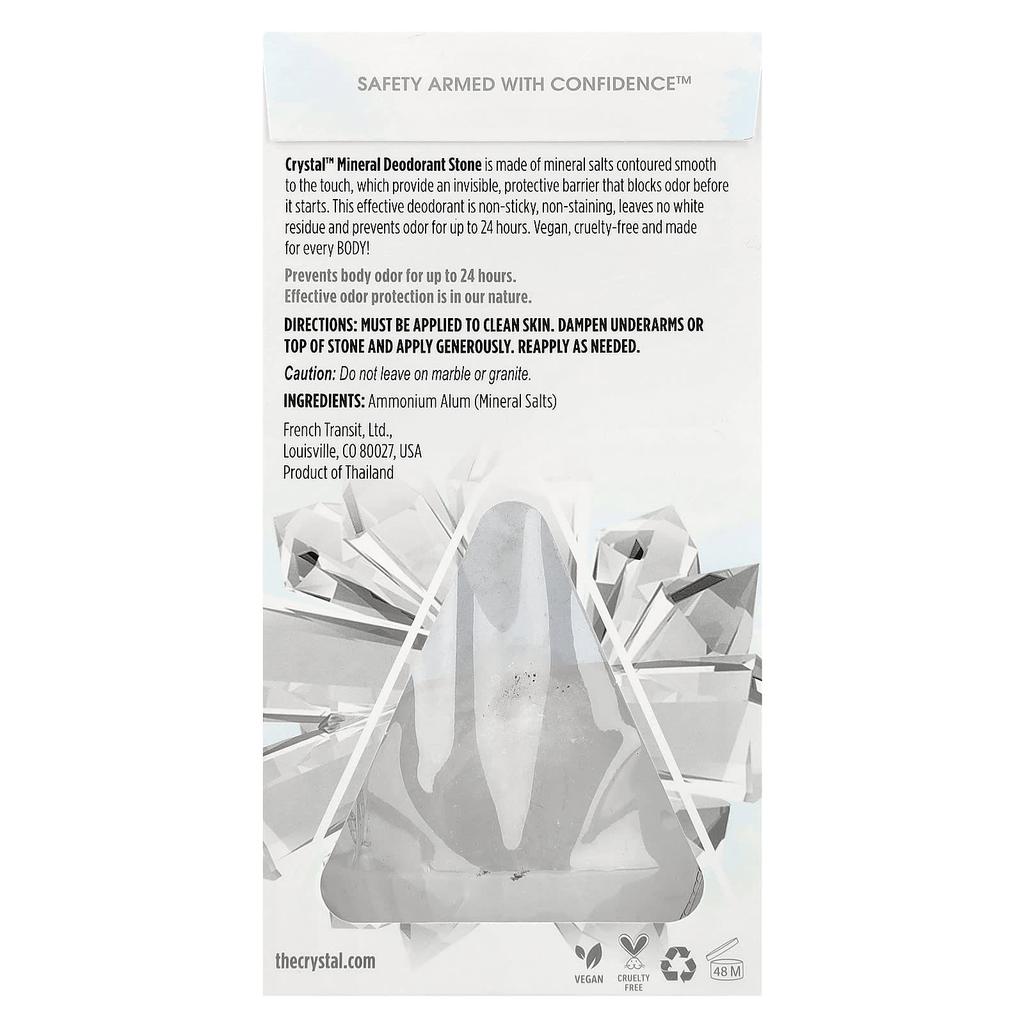 Mineral Deodorant Stone, Unscented, 140G(5Oz)