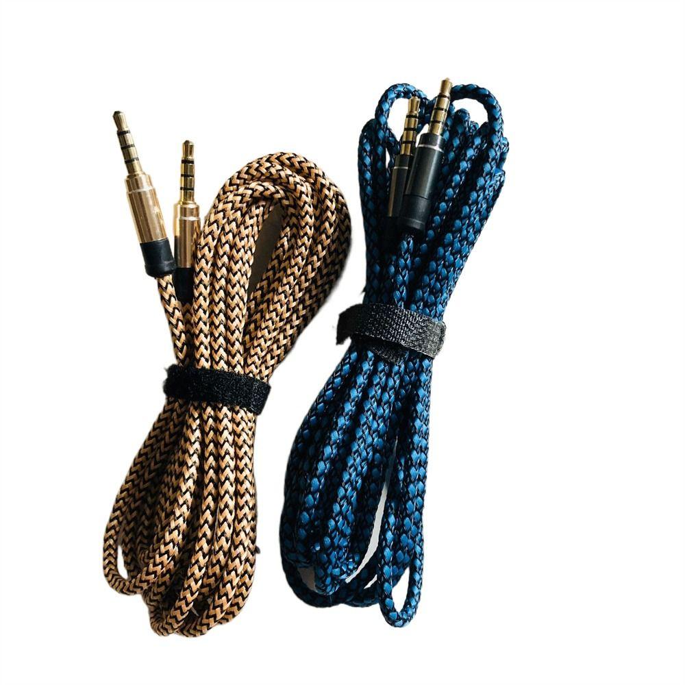 Cord 4 Poles Cable 3.5mm Male to Male Audio Adapter Cord AUX Cord 3.5mm Audio Cable Car AUX Cable