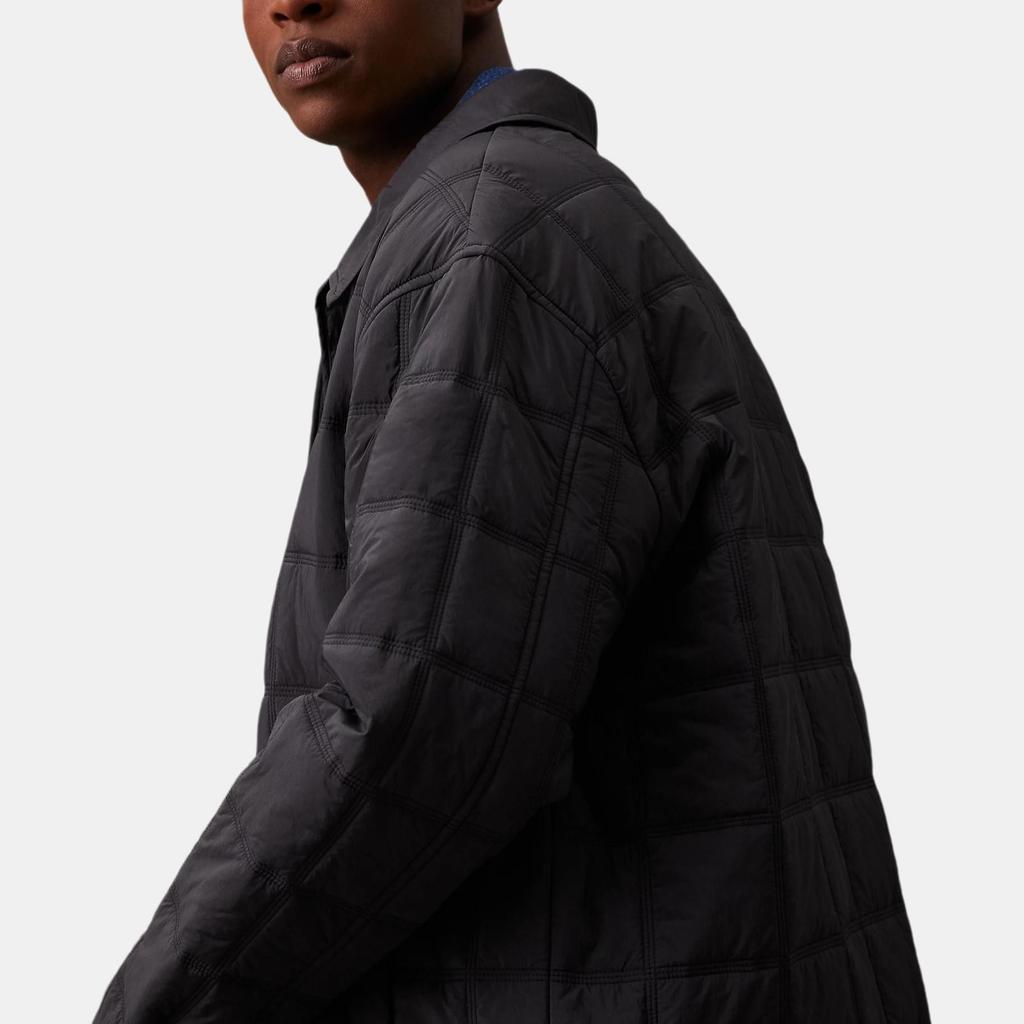 Calvin Klein Casual Lightweight Quilted Loose Long Sleeve Jacket Men Jackets Black J30J325587-BEH