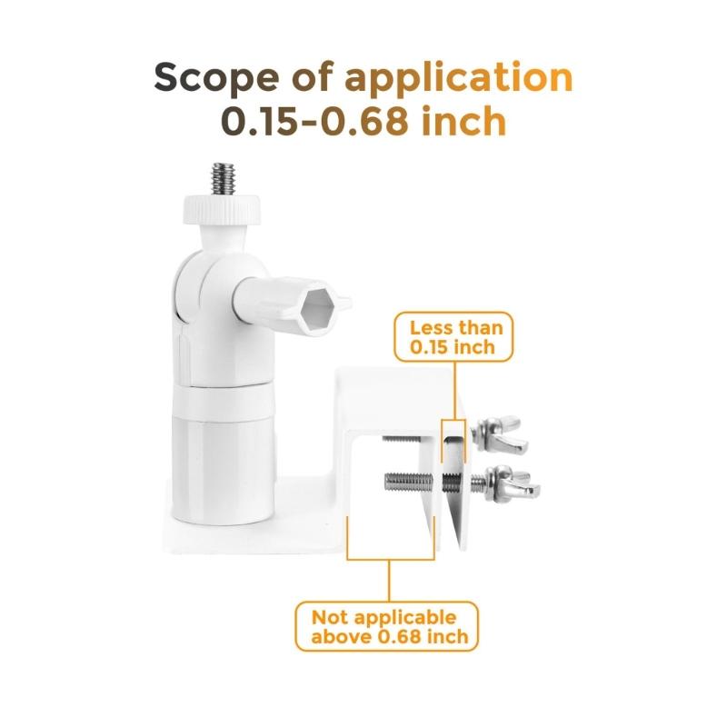 Solars Panel Mounting Brackets Aluminum Alloys 360 Rotate Angle Adjustment Gutters Installation Weatherproofed