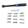14Pcs Torsion Wrench Set 1 4in Industrial Preset Accurate 72 Teeth Rachet Adjustable for Automotive Bike Repair