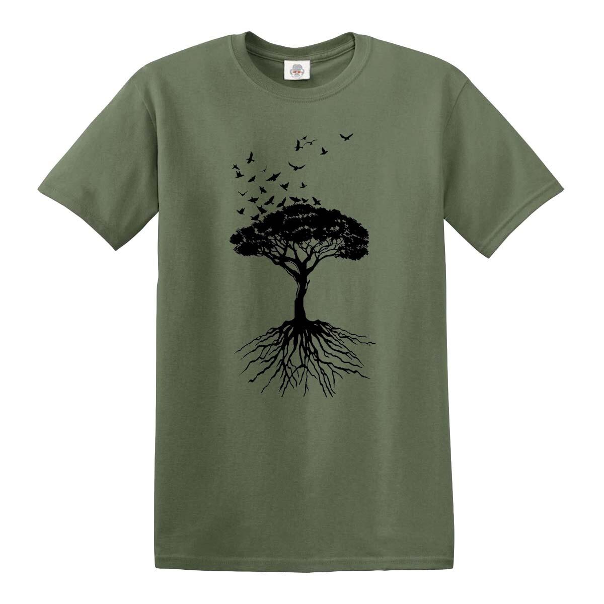 

YGGDRASIL PAGANISM T-Shirt Peace Tree of Life Celtic Tribal Tattoo Gift Oak King 5XL різнокольоровий