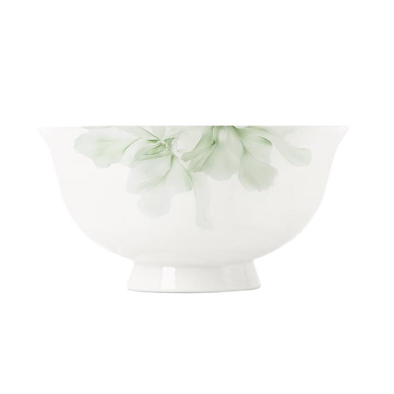 NINE CRANES Jingdezhen Bone China Rice Bowl Set