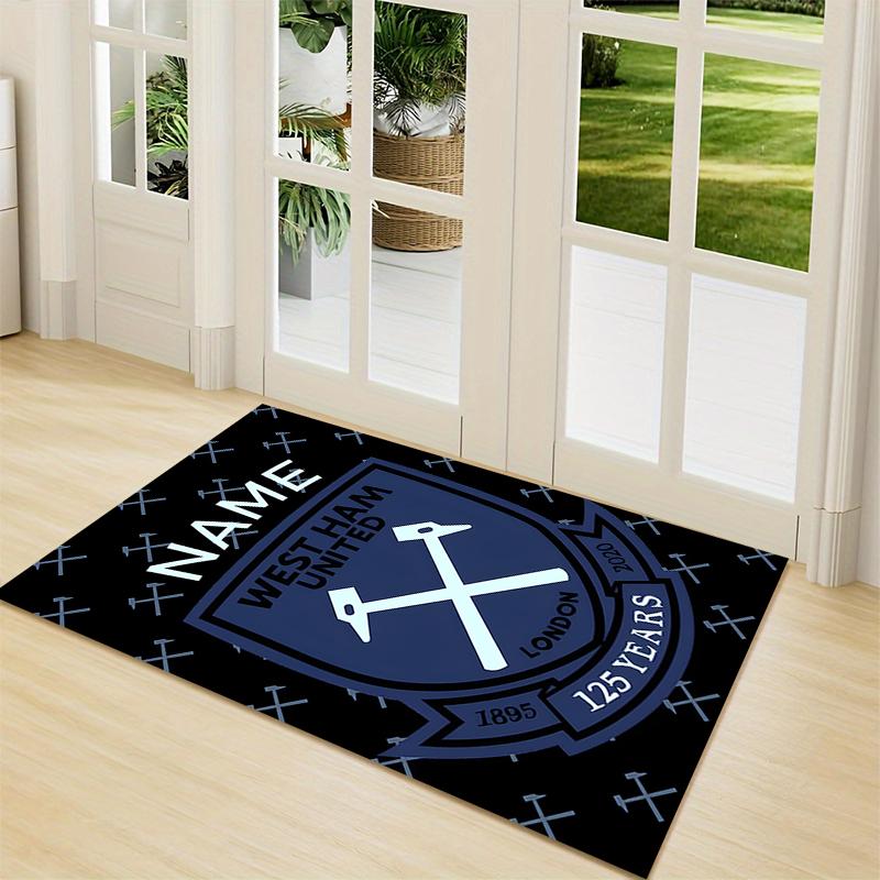 Custom Name Bantams Football Club Crest Carpet Rug Customizable Soft Washable Anti-Slip Home Living Room Sofa Mats Personalized Rug. 0909219