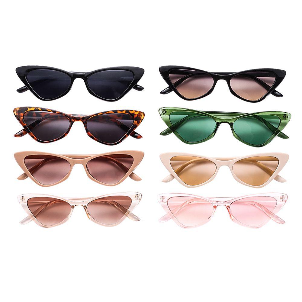 Small Frame Vintage Cat Eye Sunglasses For Women Uv400 Protection Retro Sunglasses Eyewear Fashion Trendy Streetwear Accessories