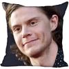 Hot Evan Peters Star Pillow Case For Home Decorative Pillows Cover Invisible Zippered Throw PillowCases 45X45cm