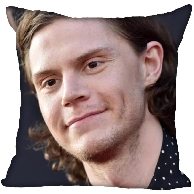 Hot Evan Peters Star Pillow Case For Home Decorative Pillows Cover Invisible Zippered Throw PillowCases 45X45cm