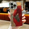 Horse Art Aesthetics Plating Phone Case For Iphone 16 17 Pro Max Air 16E 14 15 Plus 12 13 Mini Anti-Fall Airabag Cover