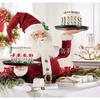 New Christmas Santa Claus Tray Snowman Snack Stand Exquisitely Crafted Snowman Model Holiday Decoration