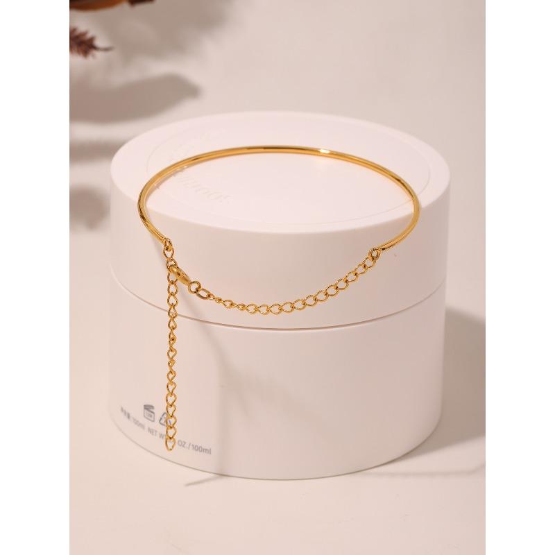 Mili ultra-fine coil bracelet - niche fashion bangle, stainless steel pvd gold plated jewelry