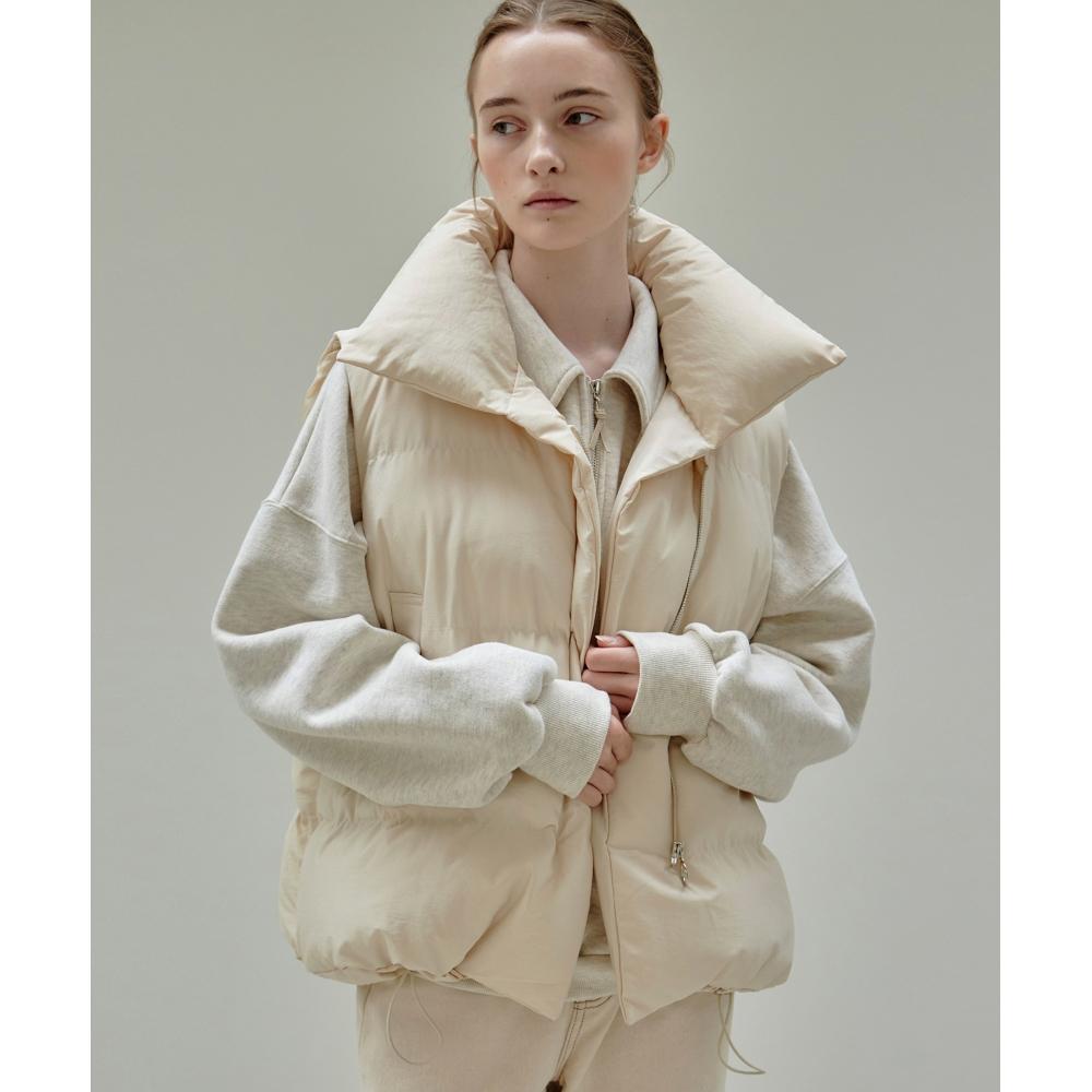 

NICK&NICOLE PUFFER PADDING VEST_CREAM