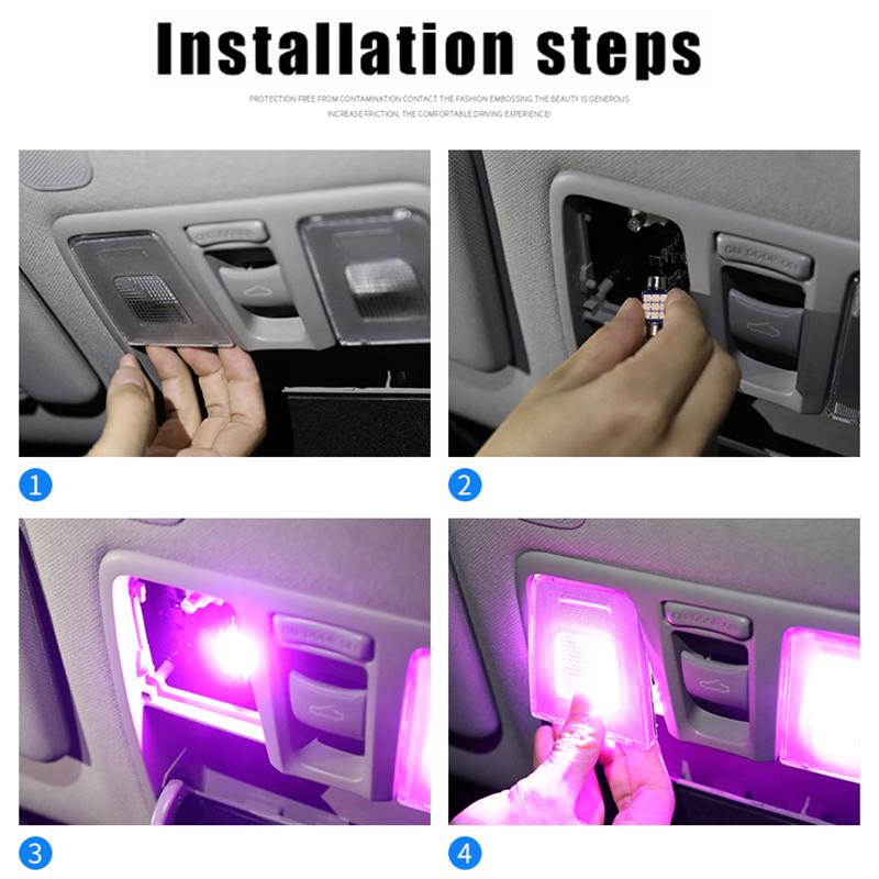 For Hyundai Solaris Accent Verna RB HC 2012 2013 2014 2015 2016 2017 4pcs Car LED Bulbs 12v Reading Lamp Trunk Light Accessories