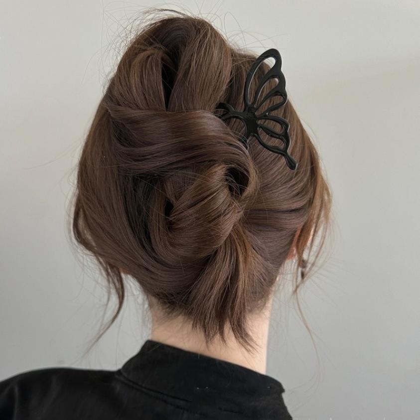 New Butterfly Metal Hair Fork Clip Women Hair Pin Combs Messy Bun Hairpin Clip Side Combs Updo Sticks Hair Styling Tool Gifts