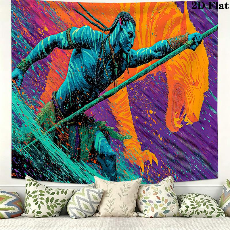 Avatar Wall Tapestry Aesthetic Wall Hanging Printed Fabric Blanket Decorative Tapestries for Bedroom Living Room Home Decor